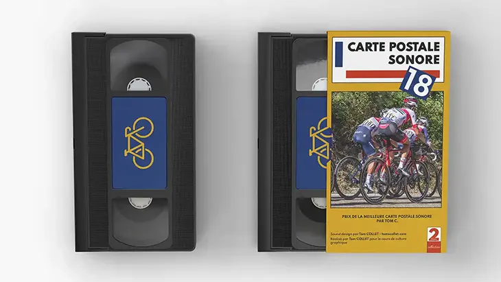 Cassette Carte Postale Sonore sur le Tour de France